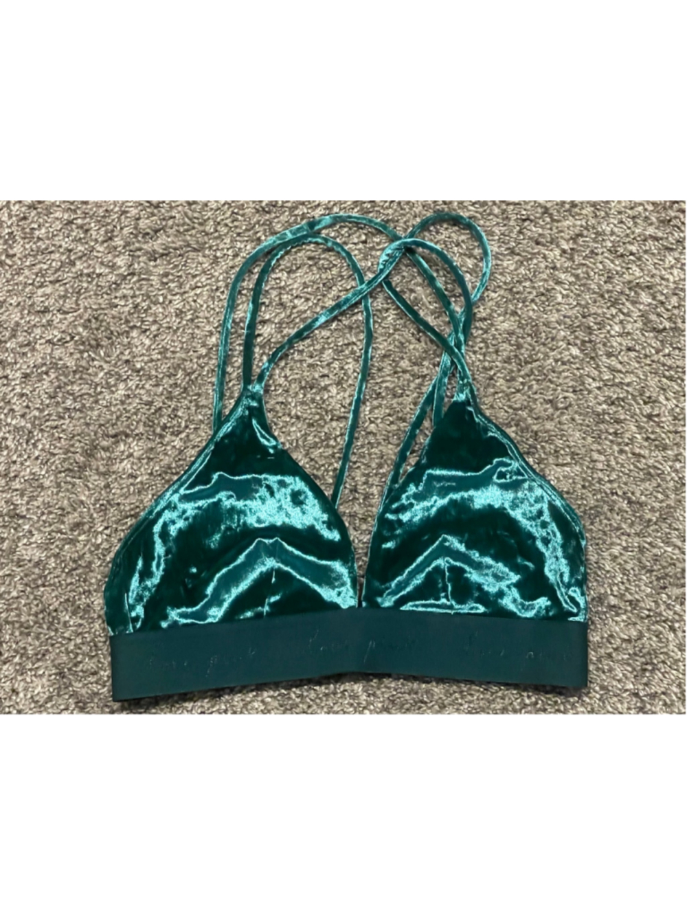 Victoria's Secret PINK Velvet Bra, Size XS, EUC